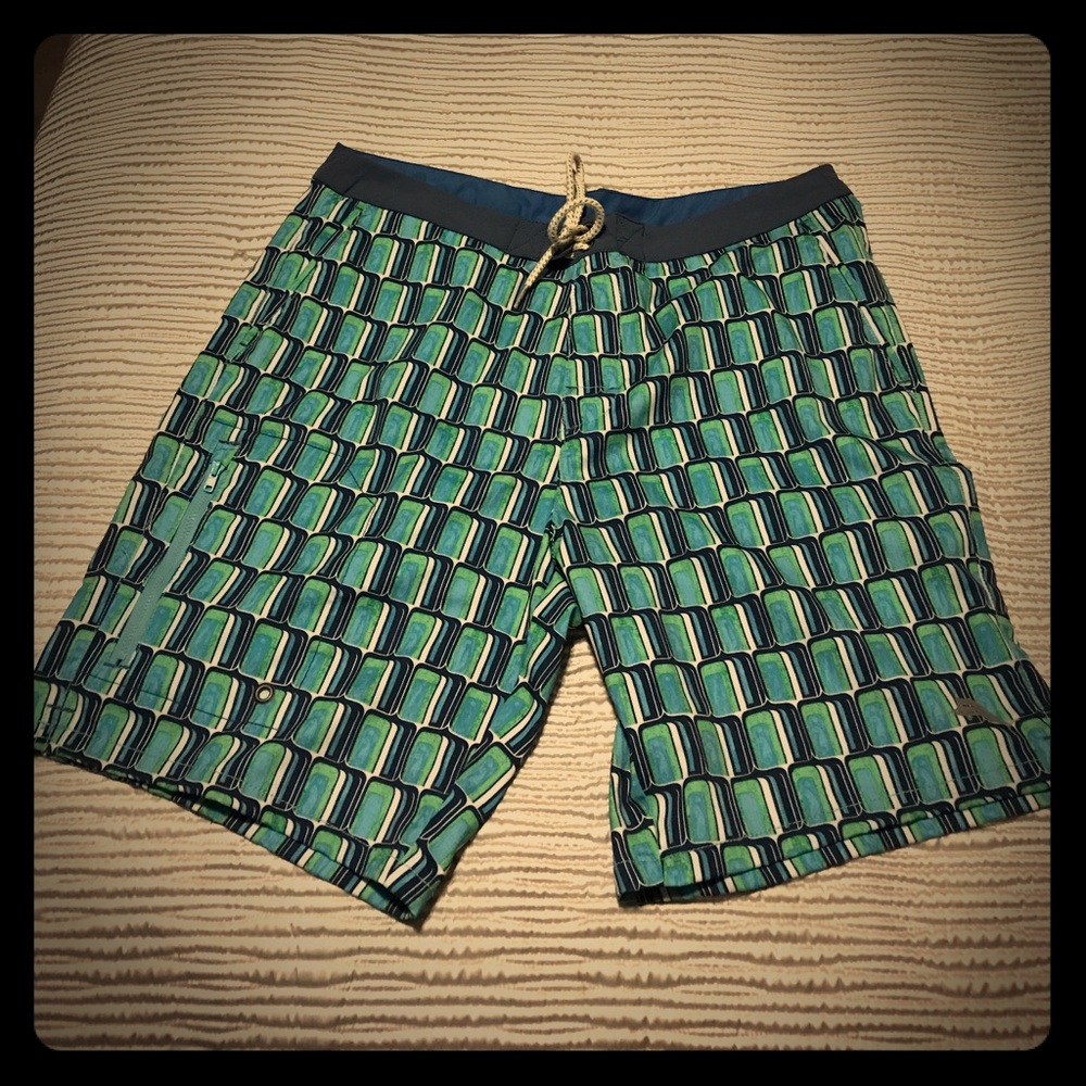Tommy Bahama board shorts.
